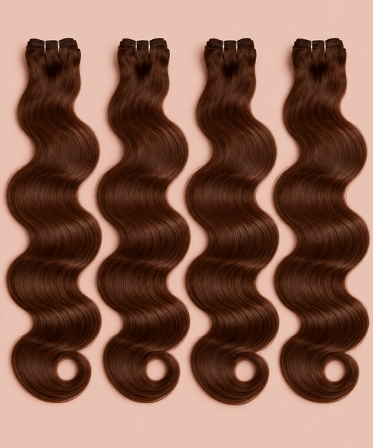 Signature Virgin Velvet Brown 4-Bundle Deal | Body Wave