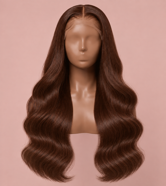Signature Virgin Velvet Brown Wig | Body Wave