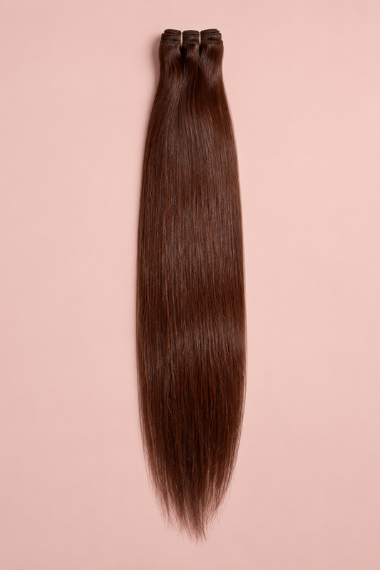 Signature Virgin Velvet Brown Bundle | Straight